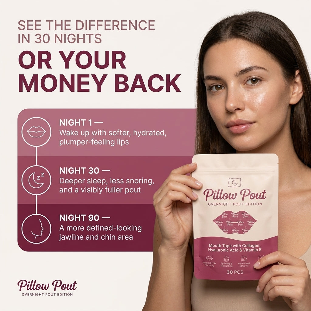 Pillow Pout — Hydrating Collagen Mouth Tape