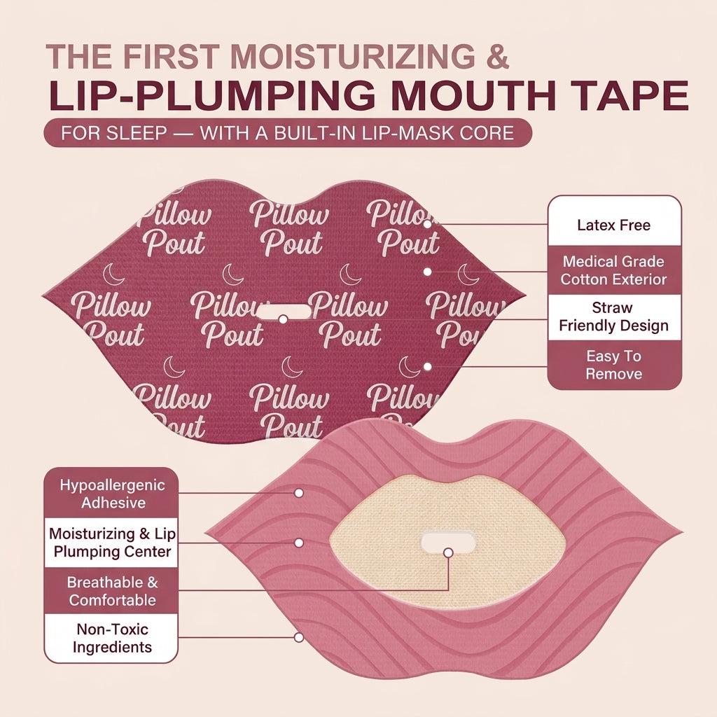 Pillow Pout — Hydrating Collagen Mouth Tape