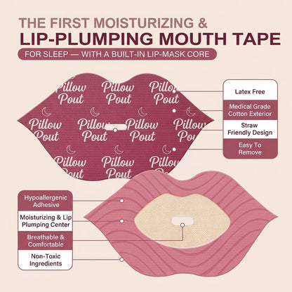 Pillow Pout — Hydrating Collagen Mouth Tape