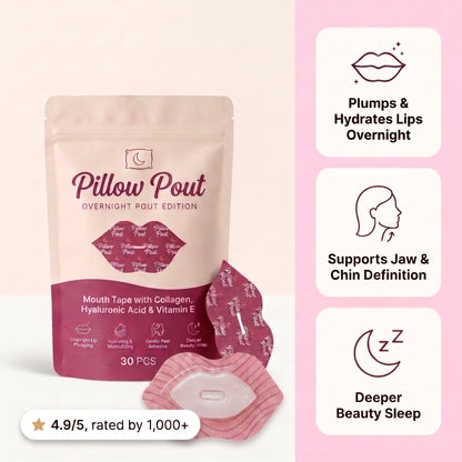 Pillow Pout — Hydrating Collagen Mouth Tape